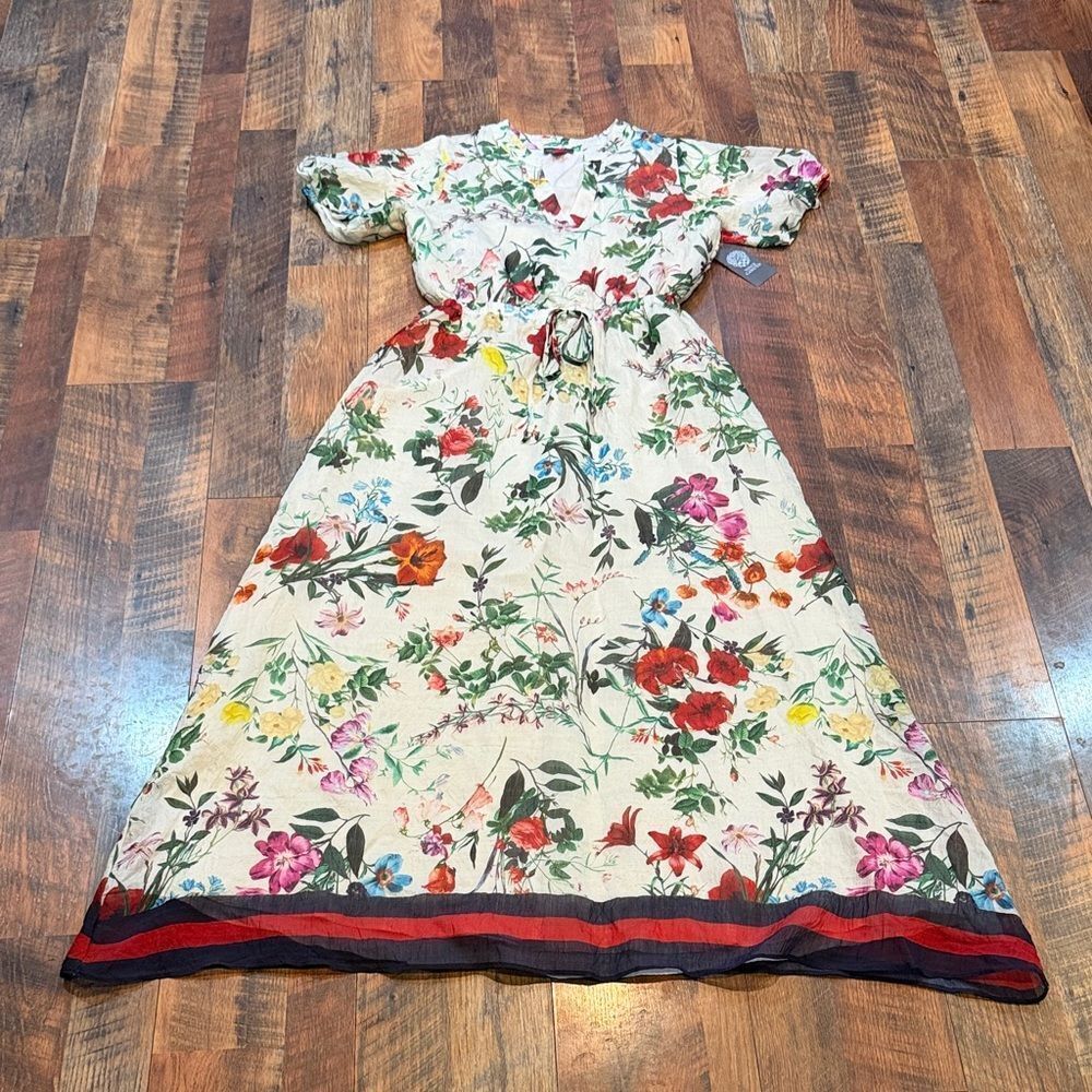 Vince Camuto Floral dress with Multicolor Design XS (4075) NWT